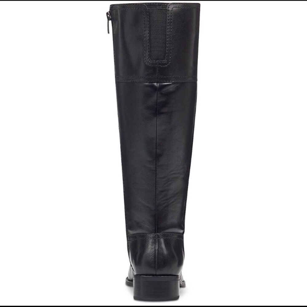 NIB Marc Fisher Galaya black leather tall Boot 5 - Picture 3 of 11